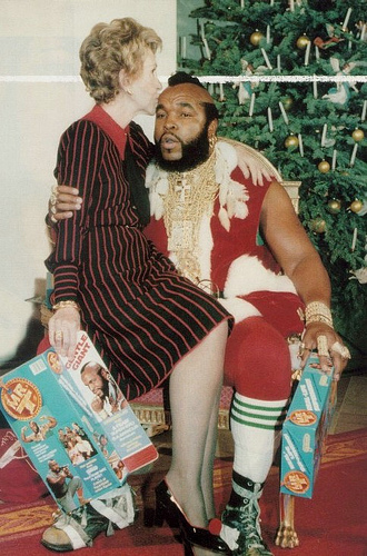 Nancy Reagan y Mister T