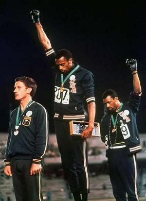 Tommie Smith en las olimpiadas del 68