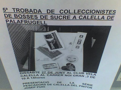 quinto Encuentro en Calella de Palafrugell (Girona) de Coleccionistas de Sobres de Azucar